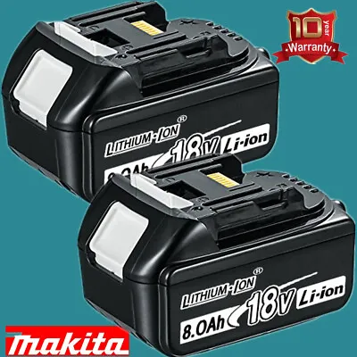 2X Genuine For Makita BL1860B 18V 8Ah LXT Lithium Cordless Battery BL1850 BL1830 • $68.69