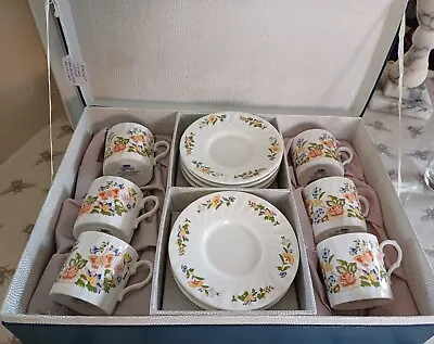 £35 • Buy AYNSLEY Cottage Garden Bone China Demi Tasse Coffee Set 12 Piece In Original Box