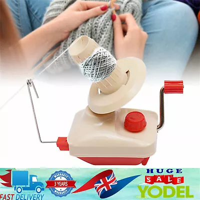 Hand Operated Knitting Roll String Yarn Fiber Wool Thread Ball Winder Holder UK • £8