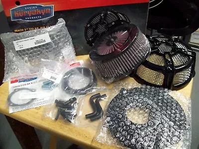 NOS Kuryakyn Mach 2 CO-AX Air Cleaner Gloss Black 93-99 Evolution Big Twin 9575 • $223.59