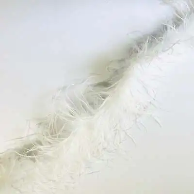 £17.36 • Buy Ostrich & Marabou Feather Boa - White
