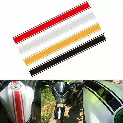 1X Tank Motorcycle Fairing Cowl Stripes Pinstripe Vinyl Racing Decal DIY Sticker • $8.59