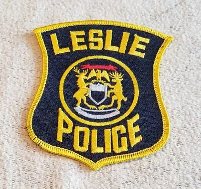 Leslie Michigan Police Shoulder Patch • $3