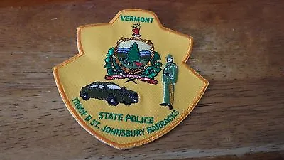 Vermont  State Police Troop B St. Johnsbury  Barracks   State Troopers Patch  • $7.99