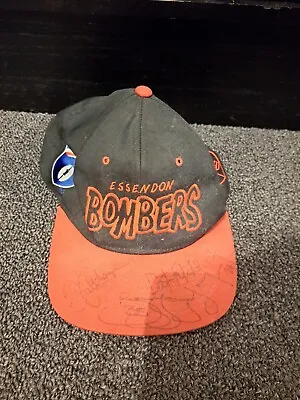Essendon Bombers Cap Hand Signed Hat Afl Footy Memorabilia • $25