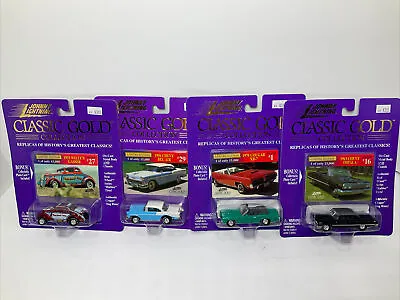Johnny Lightning Classic Gold Collection Cars Lot Of 4 Die-Cast Cars Vintage • $39.99
