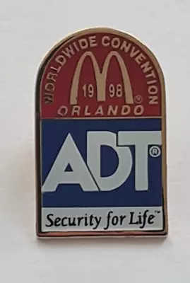 McDONALD'S Badge - 1998 Worldwide Convention (Orlando) Co-sponsor ADT Security • £4.99