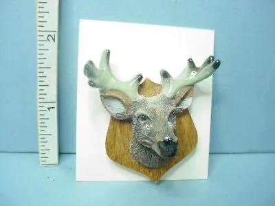 Miniature Mounted Deer Head #A Teri's Mini Workshop REDUCED 1/12th Scale • $10