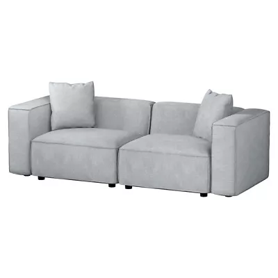 Artiss Sofa Lounge Set 2 Seater Modular Chaise Chair Suite Couch Fabric Grey • $645.95