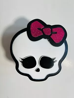 Monster High Coin Bank 1st Generation Black With Pink Bow Skullette VGUC HTF • $48