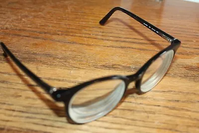 Vintage Calvin Klein Black Frame Glasses Very Thick Lenses For Minus Rx • $25