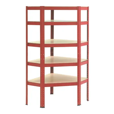 Corner Garage Boltless Shelving 5 Tiers Heavy Duty Rack Storage Utility Shelves  • £49.95