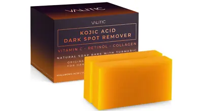 Dark Spot Remover Soap Bars Kojic Acid Hyaluron Shea Vitamin C Retinol Collagen • $74.16