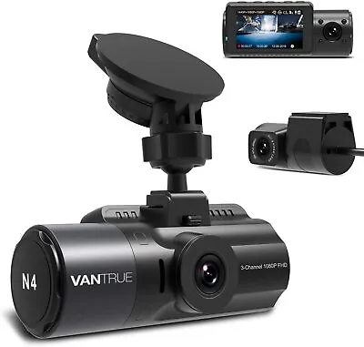 Vantrue N4 Three Way Dash Cam Dual 4k+1080P Front Inside And Rear • $614.45