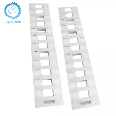 72  X 15  7000 LBS ALUMINUM Hook Ramp Car Truck Trailer Auto Hauler Tractor Pair • $211.19