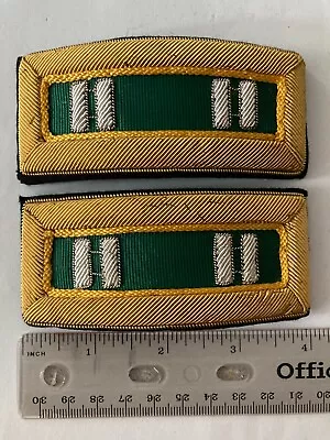 Authentic US Army Captain Military Police Officer Shoulder Boards Straps Bullion • $95.95