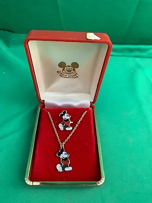 $24.99 • Buy VINTAGE! DISNEY Mickey Mouse Children Kids NECKLACE & RING SET - In ORIGINAL BOX