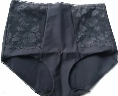 Miss Mary Of Sweden 4105 Soft Panty Women’s High Waisted Briefs Black. 22 UK. • £10