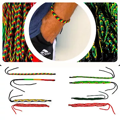 Lot Of 2 Mix Jamaica Rasta Reggae String Men Women Friendship Bracelets Unisex • $11.99