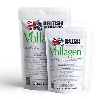 Vollagen - Plant Vegan Collagen Manufactured In UK • £20.99