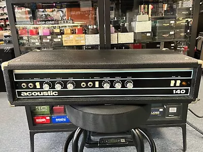 Acoustic Vintage 140 Bass Amp Head 1972-1976. 125watts At 4ohm W/Original Cover • $299