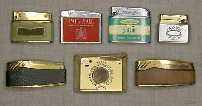 Lot Of 7 Vintage Lighters Alpco Zenith Colibri Elgin Salem Pall Mall • $15.50