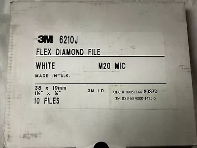 MACHINIST AucStd 3M -  10 Diamond Flex Files White M20 Set In Box 6210J • $79.99