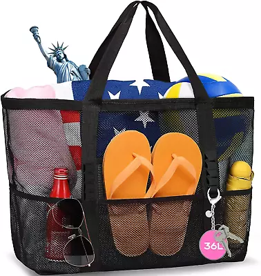 Ultimate Beach Companion - Large Mesh Beach Bag For Essentials • $20.33