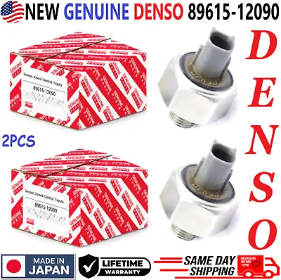 GENUINE DENSO X2 Engine Knock Sensors For 1992-2004 Toyota & Lexus 89615-12090 • $49.95