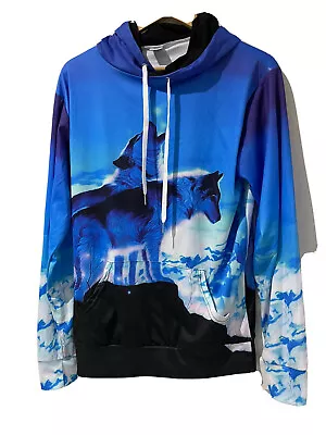 Fever Logic 1881 Unisex Size XL Hoodie Sweater Wolf Graphic Skate Street Wear  • $12.95