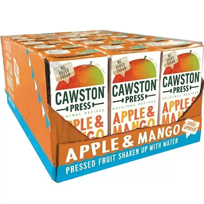 Cawston Pressed Apple & Mango Flavoured Juice Cartons 200ml X 18 Pack • £14.99