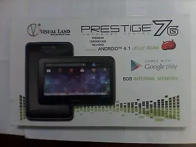 Visual Land Prestige 7 8GB Wi-Fi 7in - Blue • $70