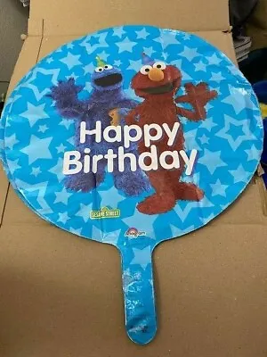 Sesame Street Happy Birthday Round Foil Balloon New!!! • $4