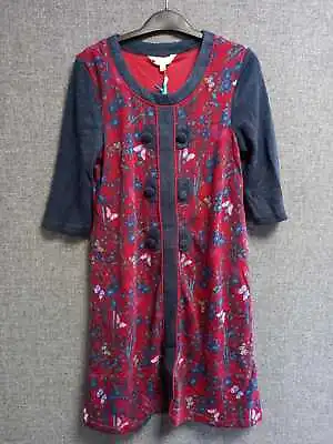 Yumi Butterfly Tunic Dress Navy/Red Size UK 10 DH013 JJ 07 • £22.49