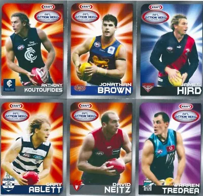 Afl  Kraft 2007 Action Hero Card You Choose Your Card • $2