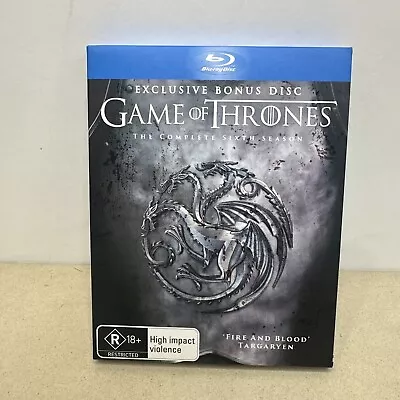 Game Of Thrones The Complete Sixth Season Blu-ray Brand New & Sealed  • $16.99