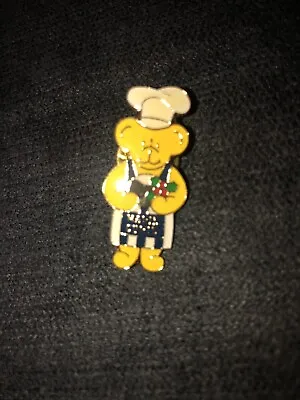 Marie Curie Teddy Bear Chef With Christmas Pudding Enamel Pin Badge • £2.50