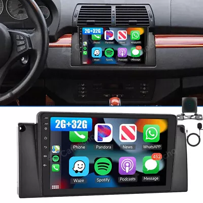 For BMW E38 E39 E53 X5 9  Android 13 Car Stereo Carplay GPS Navi Wifi Hifi Radio • $129.99