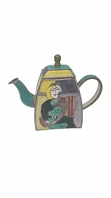 VTG Miniature Enamel Teapot Hand Painted READ • $9.99