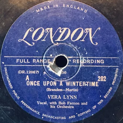 Vera Lynn With Robert Farnon And His Orchestra - Once Upon A Wintertime / You Ca • $4.62