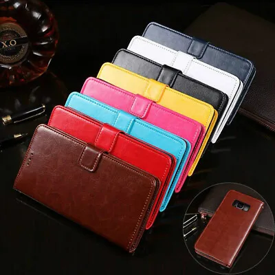 $8.99 • Buy For Samsung Galaxy S9 S8 Plus S7 Edge Wallet Leather Case Flip Card Cover