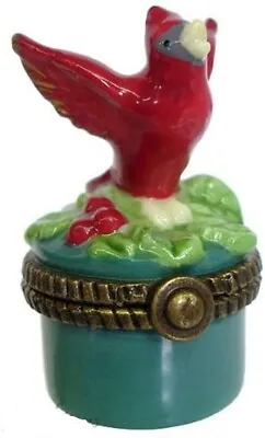 Mini Cardinal PHB Porcelain Hinged Box By Midwest Of Cannon Falls • $9.98