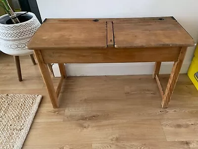 £19.99 • Buy Vintage School Desk - Solid Wood