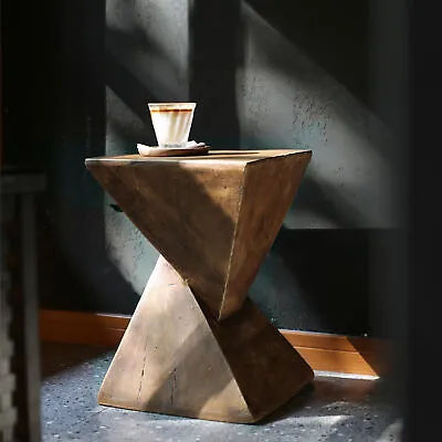 £65.95 • Buy Concrete Tree Stump Stool Geometry Art Side Table Sofa Side End Table Nightstand