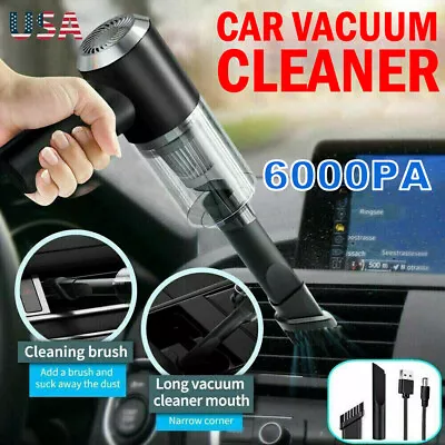 $12.95 • Buy Electric Cordless Car Vacuum Cleaner Handheld Air Blower Duster Dry Wet Portable