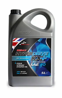 Hyperdrive SAE 30 4 Stroke Super Mineral Lawnmower Oil MIL-L-2104C 5 Litre 5L  • £25.99