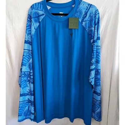 Mens Swim Shirt Rash Guard UPF 50+ Long Sleeve Fishing Hiking Sz 5XL • $14.99