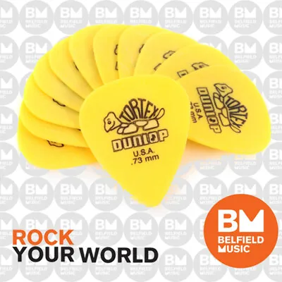 $11.50 • Buy Jim Dunlop Guitar Picks Players .73m Tortex Standard Qty 12 Pick Pack – Yellow