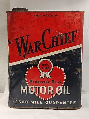Vintage War Chief Oil Can 2 Gallon • $40