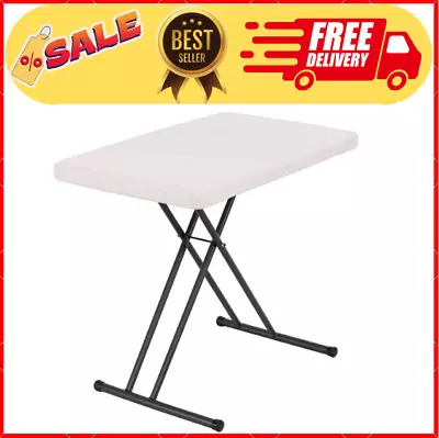 LIFETIME 30-Inch Adjustable Height Personal Table Almond • £39.34